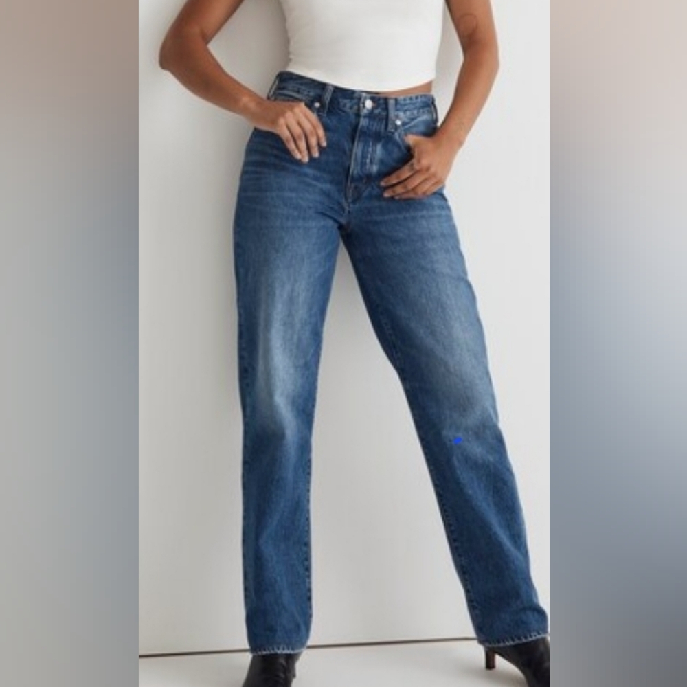 Madewell Women's Classic Blue Wide Leg Jeans
